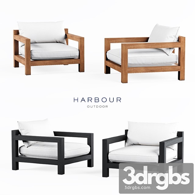 Harbor outdoor pacific arm chair 3dsmax Download - thumbnail 1