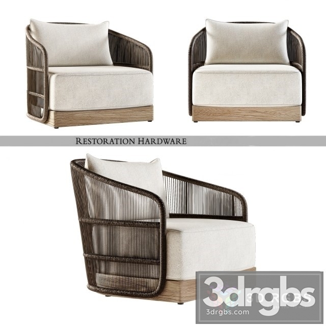 Havana Lounge Chair 02 3dsmax Download - thumbnail 1