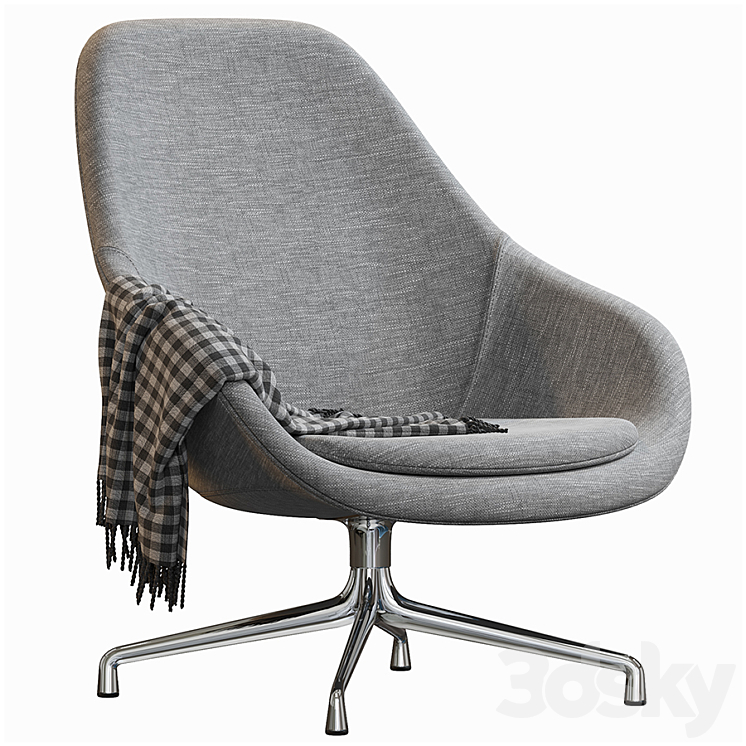 HAY LOUNGE ARMCHAIR 3DS Max - thumbnail 2