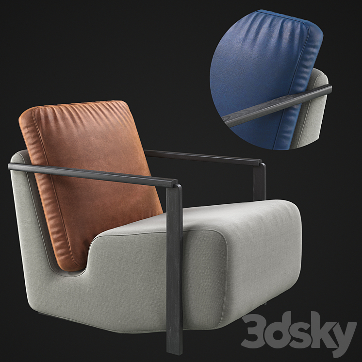 Haymann franck armchair 3DS Max - thumbnail 1