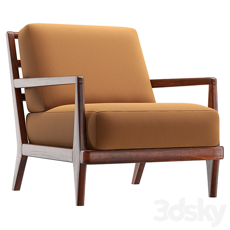 Headlands Lounge Chair 3DS Max Model - thumbnail 1