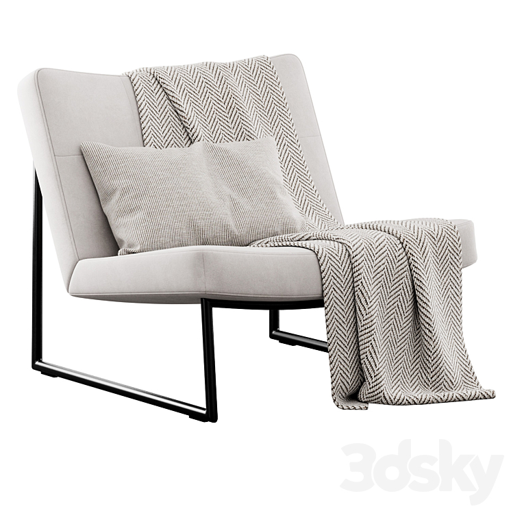 Hebbes armchair By Harvink 3DS Max Model - thumbnail 1