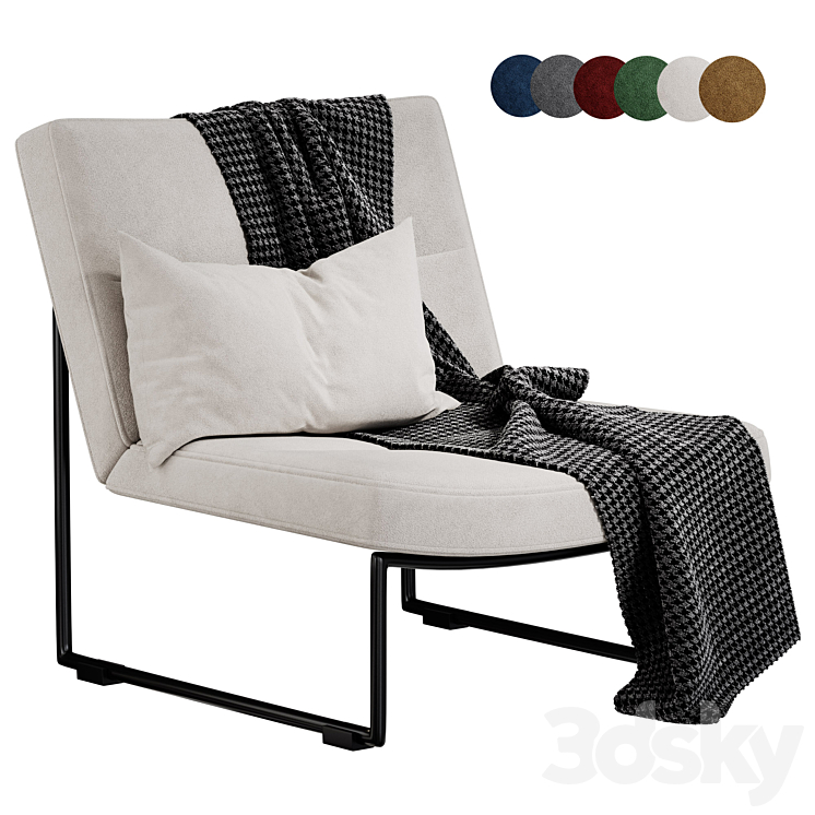 Hebbes armchair By Harvink 3DS Max Model - thumbnail 3