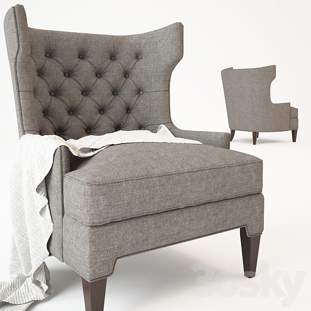 Helena Tufted Chair 3DSMax File - thumbnail 1