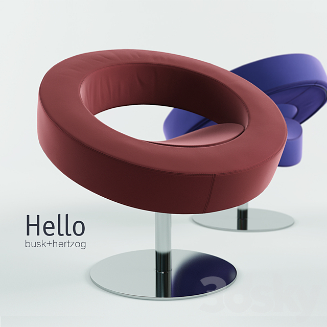 Hello armchair 3ds Max - thumbnail 1