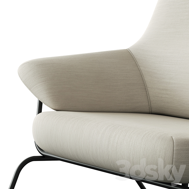 Hem Hai Chair White 3ds Max - thumbnail 2