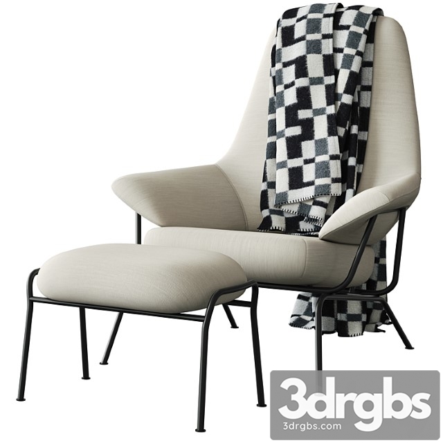 Hem Hai Chair White 3dsmax Download - thumbnail 1