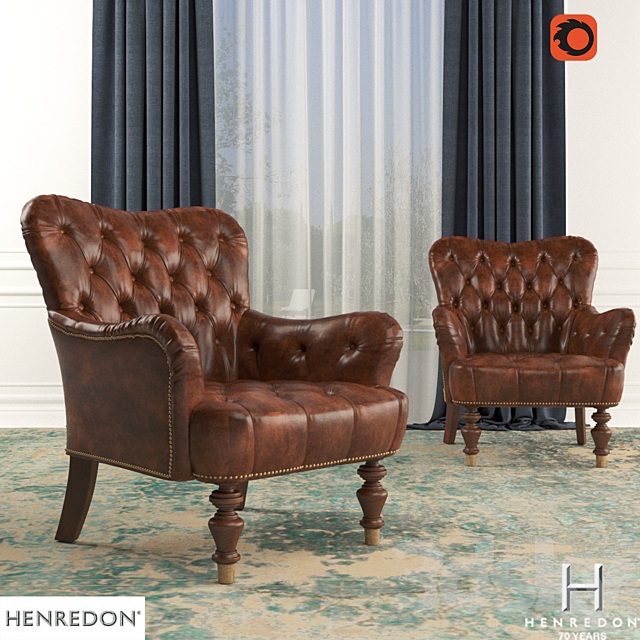 HENREDON – HAMANA CHAIR 3DS Max Model - thumbnail 2