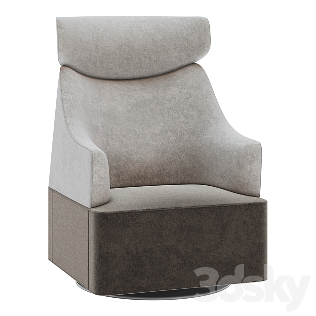 Herman Miller Plex Lounge Furniture Armchair 3DSMax File - thumbnail 1