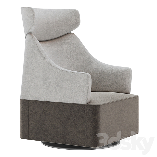 Herman Miller Plex Lounge Furniture Armchair 3DSMax File - thumbnail 2