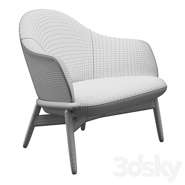 Herman Miller Reframe Lounge Seating 3DS Max Model - thumbnail 3