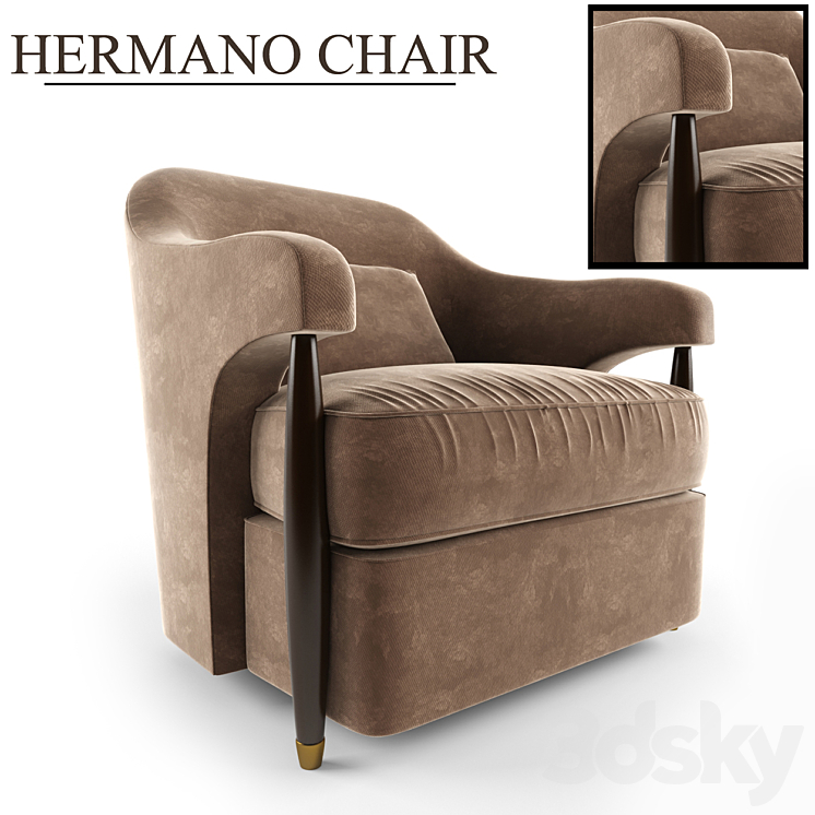 Hermano Chair 3DS Max - thumbnail 1