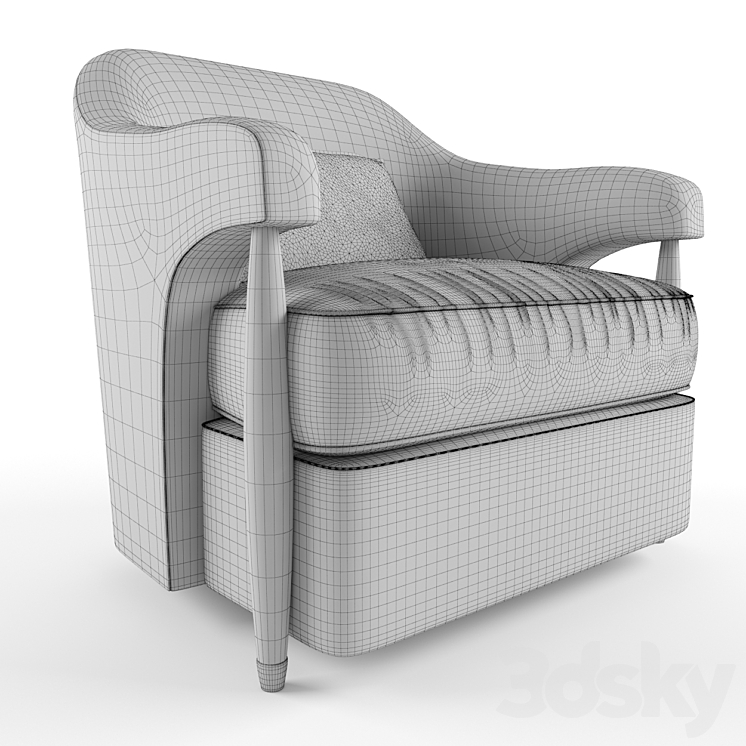 Hermano Chair 3DS Max - thumbnail 2