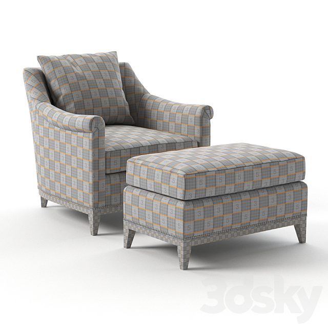 Hickory Chair – Jules 3DS Max Model - thumbnail 2