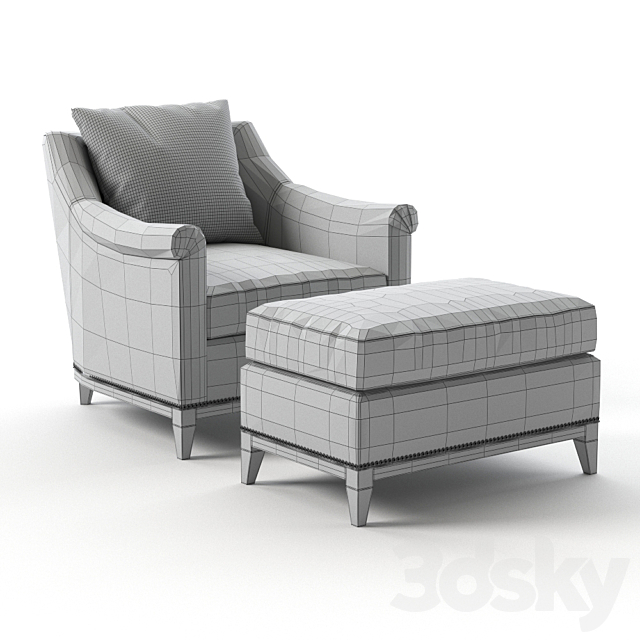 Hickory Chair – Jules 3DS Max Model - thumbnail 3