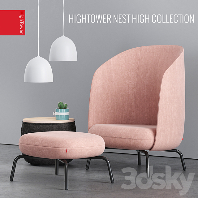 HighTower Easy Nest chair 3ds Max - thumbnail 1