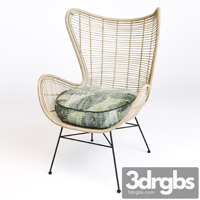 Hk-living Egg Chair 3dsmax Download - thumbnail 1