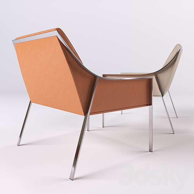 HOLLY HUNT AILERON OCCASIONAL CHAIR 3DS Max Model - thumbnail 2