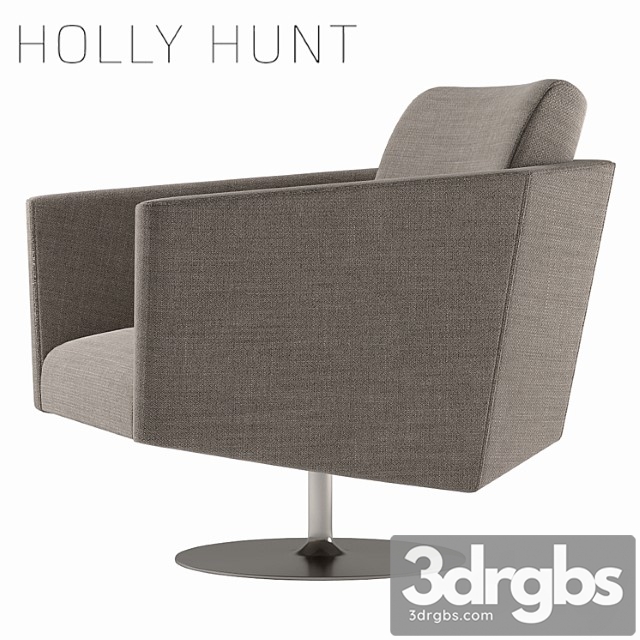 Holly hunt jett lounge chair 3dsmax Download - thumbnail 1