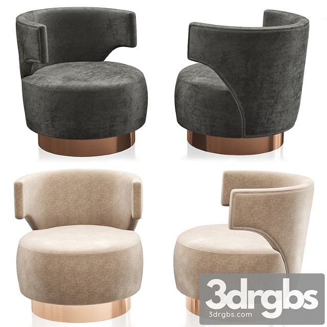 Holly hunt mesa occasional chair 3dsmax Download - thumbnail 1