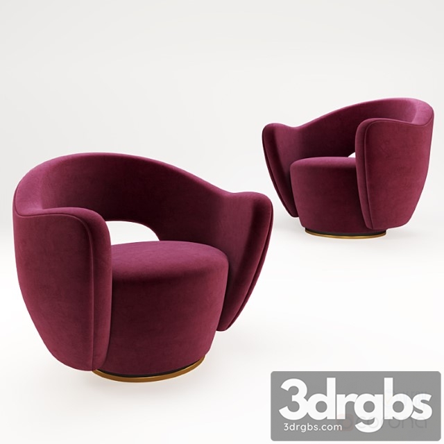 Holly hunt vladimir kagan wysiwyg chair 3dsmax Download - thumbnail 1