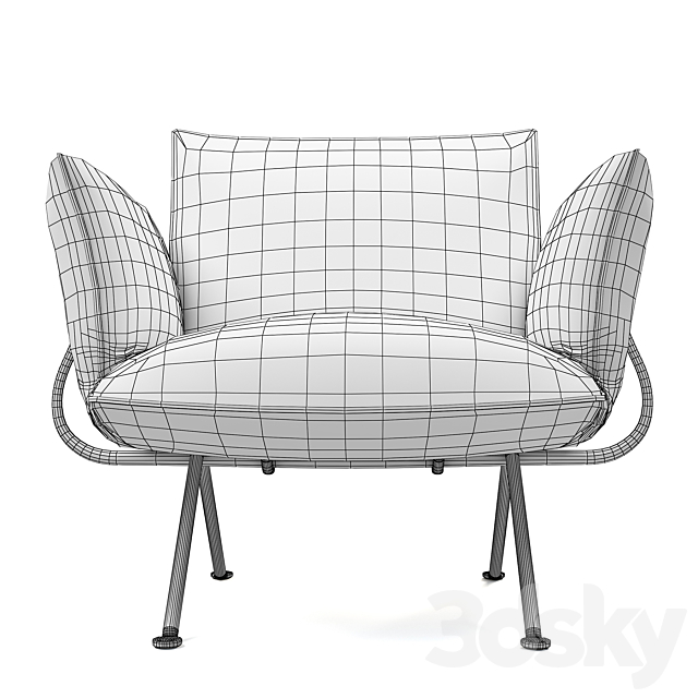 Home Magis Officina Armchair 3ds Max - thumbnail 3