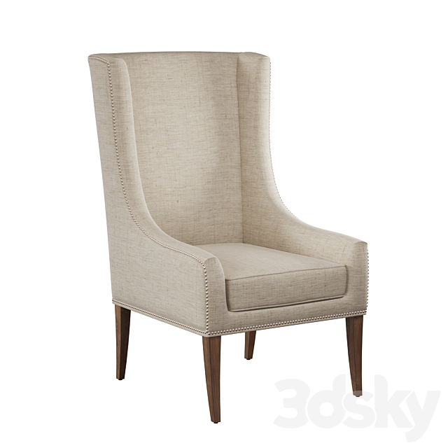 Hooker Furniture Linosa Linen Accent Chair 3DSMax File - thumbnail 1