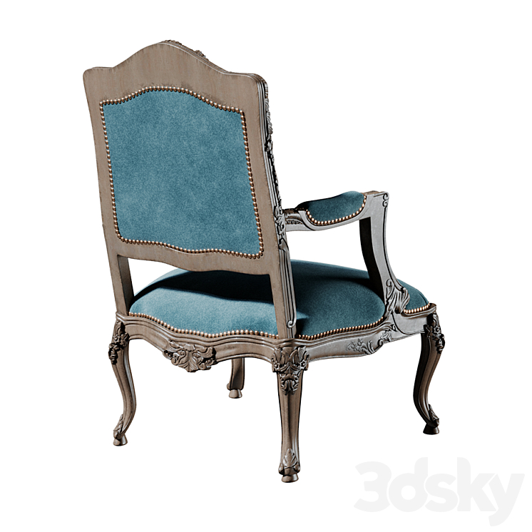 Horchow Massoud Eduardo Bergere Chair 3DS Max - thumbnail 2