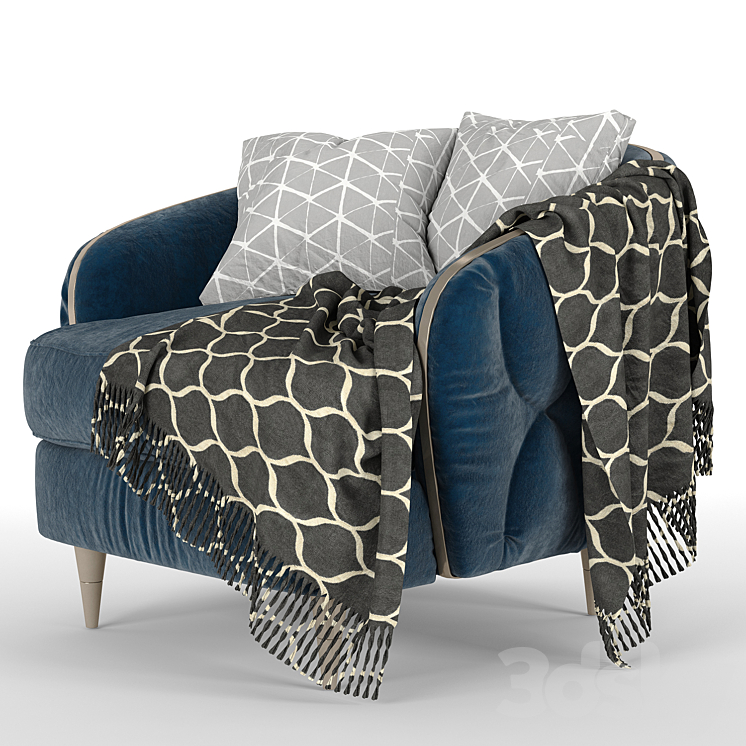 Hour Time Caracole chair 3DS Max Model - thumbnail 2