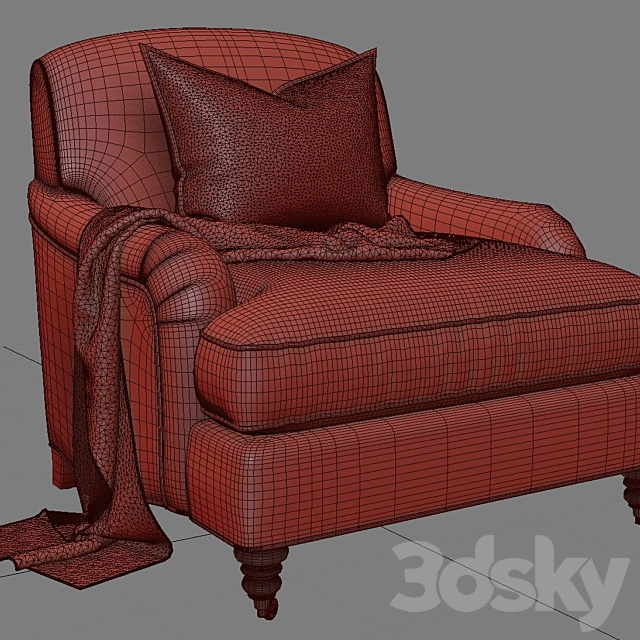 Howard _Turner_Bishop _English Arm _The sofa and chair company 3DSMax File - thumbnail 2