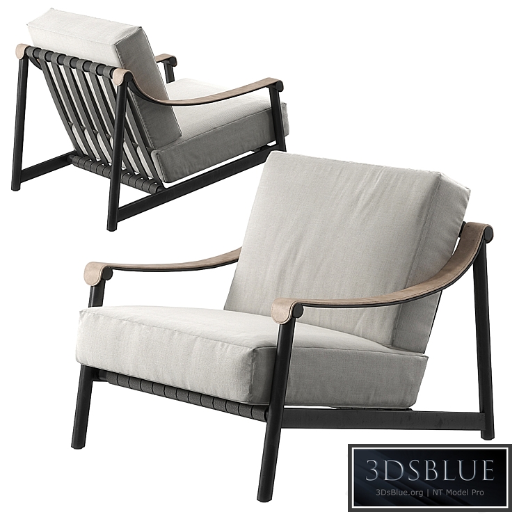 Hudson lounge chair 3DS Max - thumbnail 3