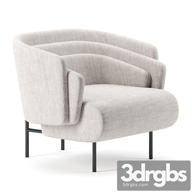 HUG armchair by Christophe Delcourt 3dsmax Download - thumbnail 1