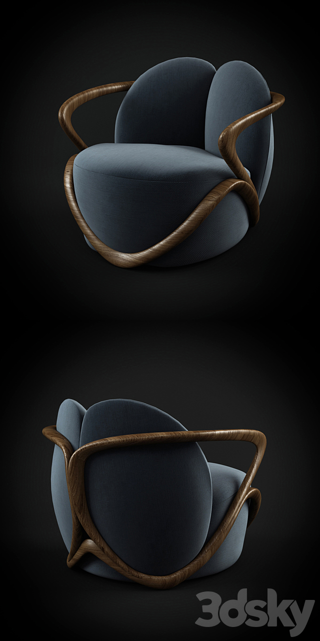 Hug by Giorgetti 3ds Max - thumbnail 2