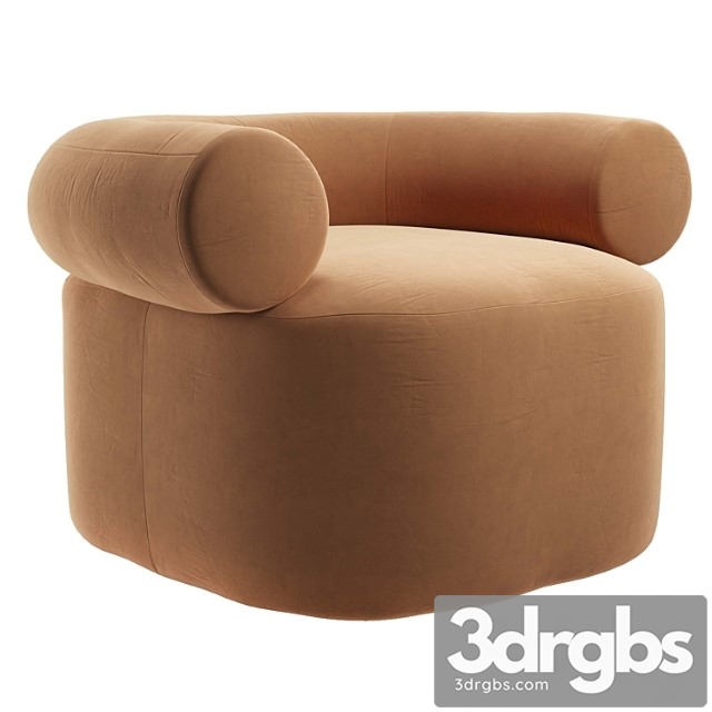 Huggy Armchair 3dsmax Download - thumbnail 1