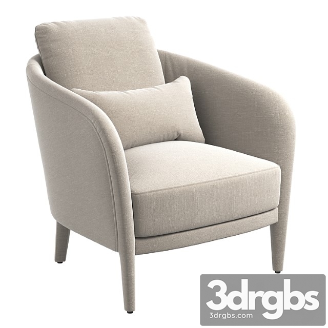 Hugues La Redoute Armchair 3dsmax Download - thumbnail 1