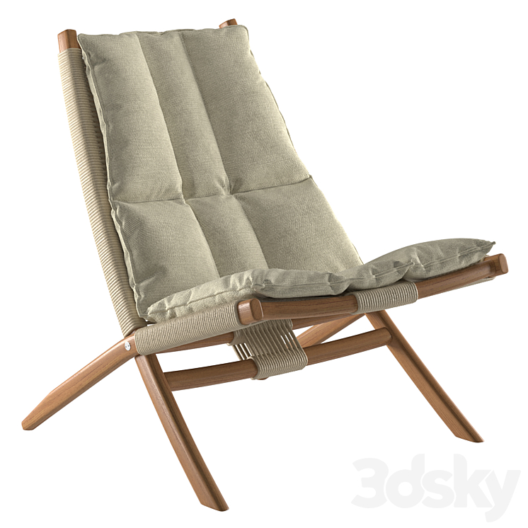 Huli armchairs by frigerio salotti 3DS Max Model - thumbnail 2