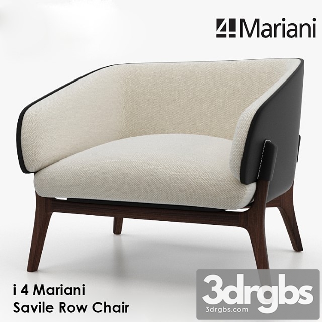 I 4 Mariani Savile Row Chair 3dsmax Download - thumbnail 1