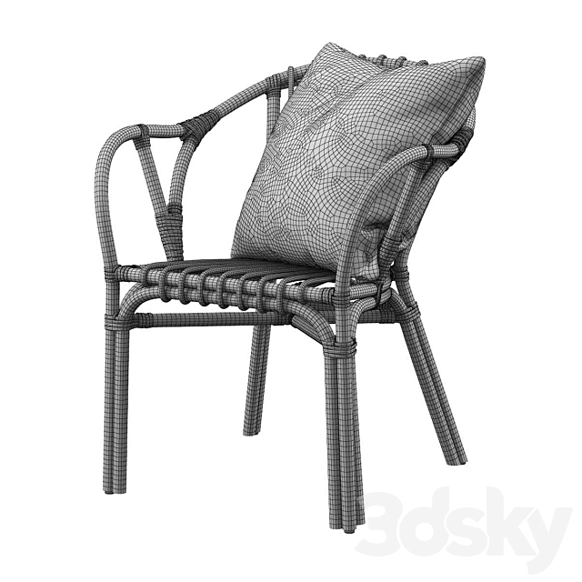 Ikea _ holmsel chair 3DS Max Model - thumbnail 3