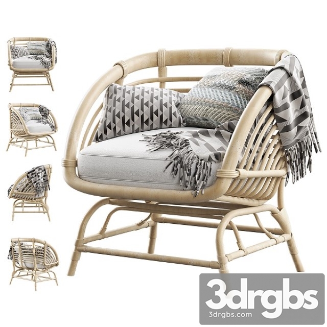 Ikea Buskbo Armchair 3dsmax Download - thumbnail 1