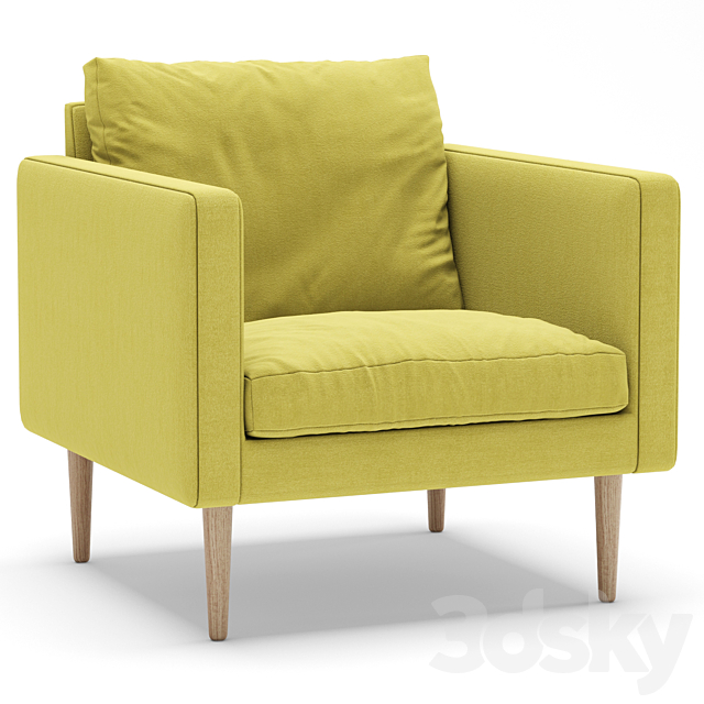 Ikea Friheten Armchair 3DS Max Model - thumbnail 3