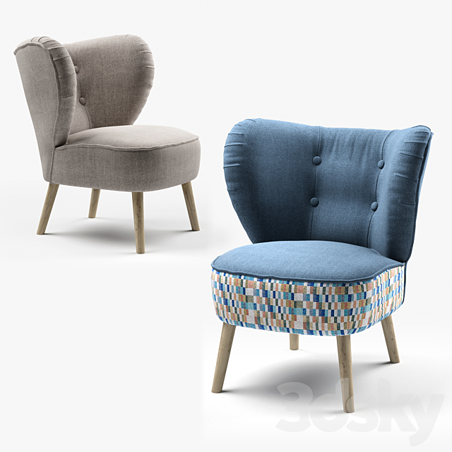 Ikea GUBBO armchair 3DSMax File - thumbnail 1