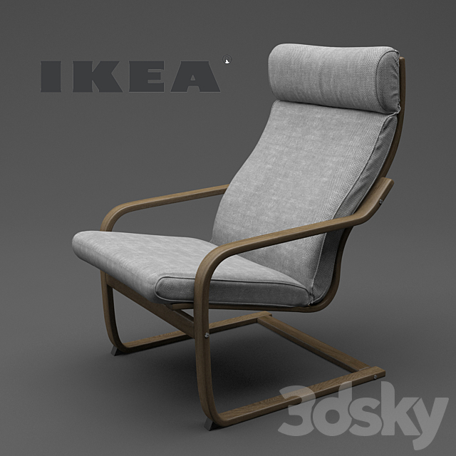 IKEA POANG CHAIR 3DSMax File - thumbnail 1