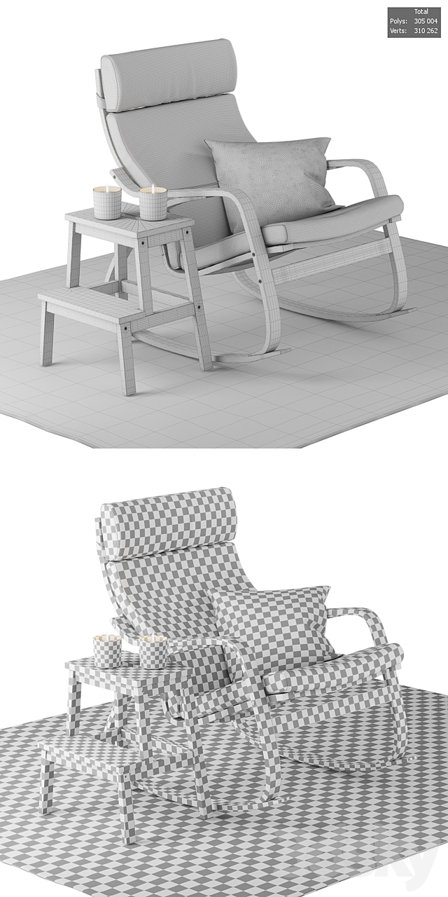 IKEA set # 1 3DSMax File - thumbnail 3