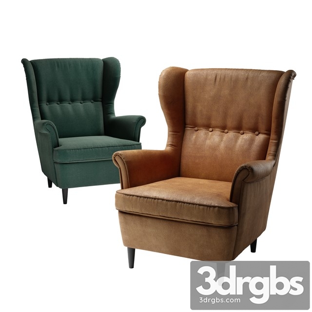 IKEA STRANDMON Wing Chair 3dsmax Download - thumbnail 1