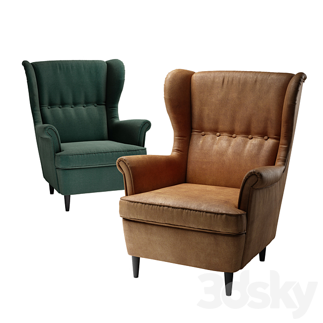 IKEA. STRANDMON. Wing chair 3DSMax File - thumbnail 1