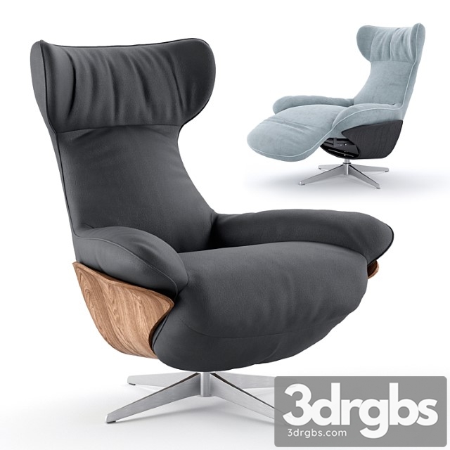 Ilia Recliner Chair Natuzzi 3dsmax Download - thumbnail 1