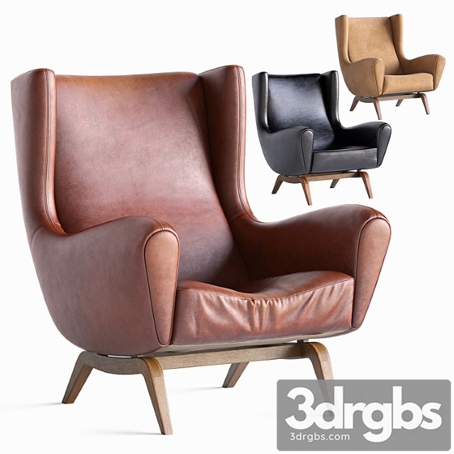 Illumwikkelso Loungechair (set of 3) 3dsmax Download - thumbnail 1