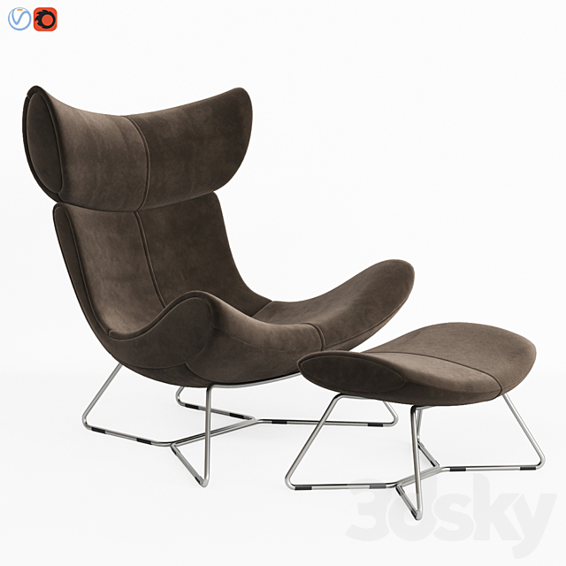 Imola Armchair Boconcept 3DS Max Model - thumbnail 1