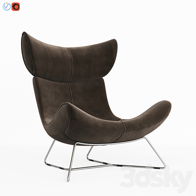 Imola Armchair Boconcept 3DS Max Model - thumbnail 2