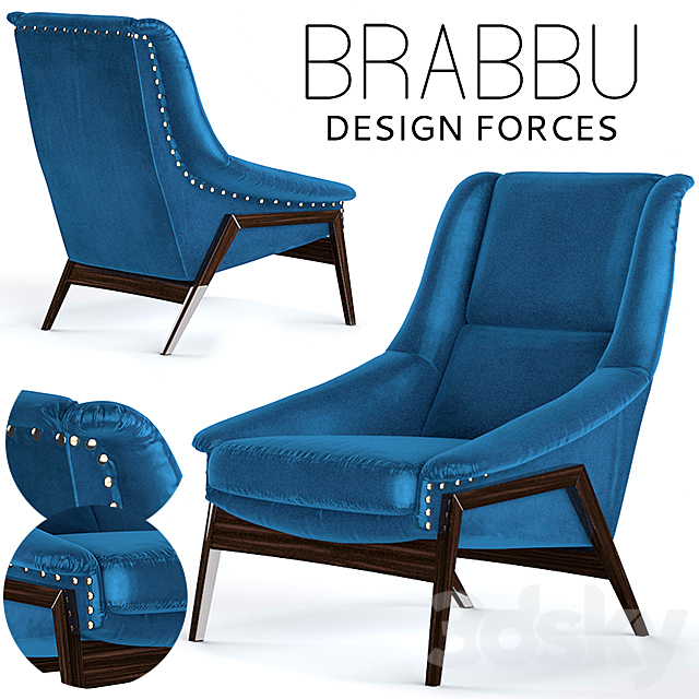 INCA ARMCHAIR | BRABBU 3ds Max - thumbnail 1